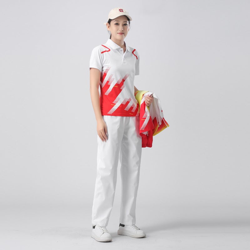 Sportswear Suit Appearance Clothing Sports Running Martial Arts Coach Short-Sleeved Group Clothing Youth Volunteers Three-Piece Suit - Image 4